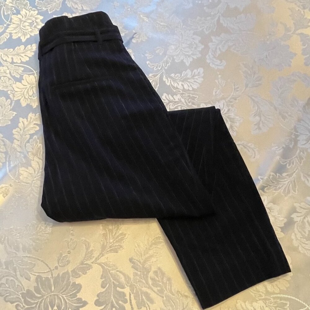 Black dressy pinstripe pants size 2